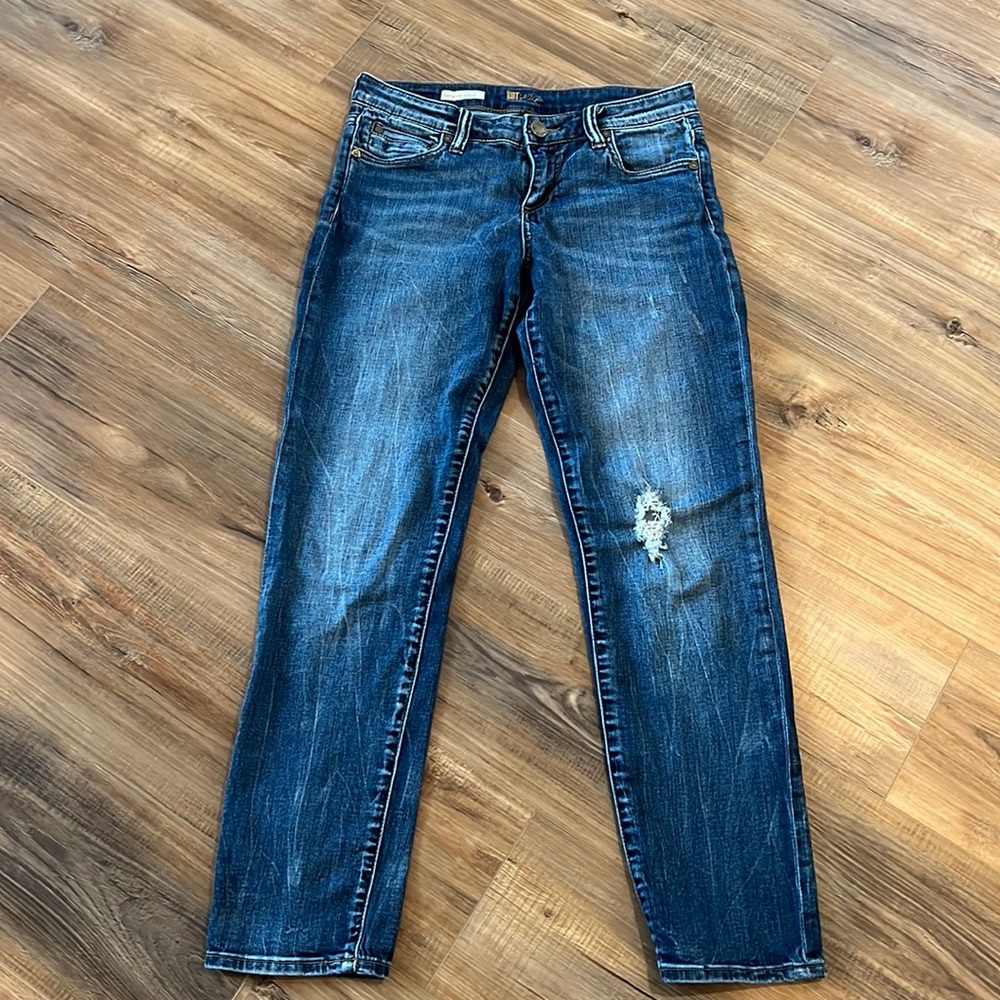 Kut from the Kloth Catherine boyfriend jeans.